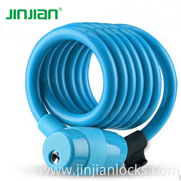 Wenzhou Jinjian T503 Bicycle Steel Cable Sprial Lock Motorcycle Cable Lock